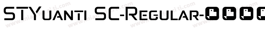STYuanti SC-Regular字体转换